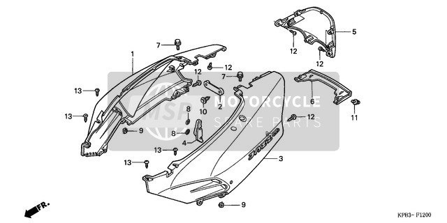 Honda NSS250 2002 Body Cover for a 2002 Honda NSS250